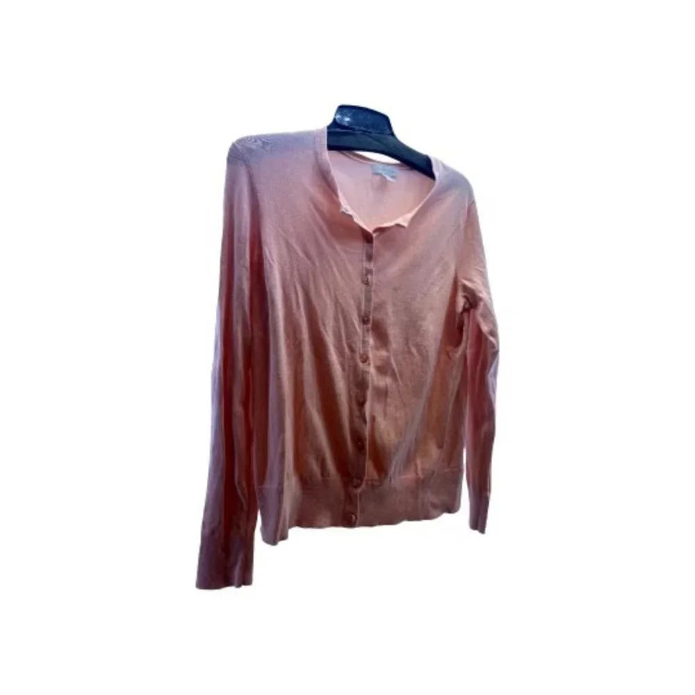 Charter‎ Club Peach Button down Cardigan